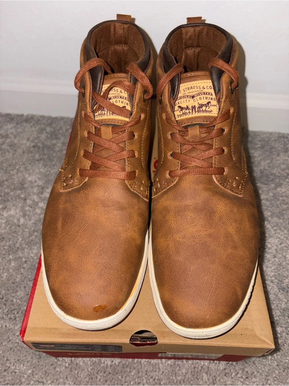 Levi’s Goshen Waxed UL NB Mid-Top Casual Shoes Men’s Size 10